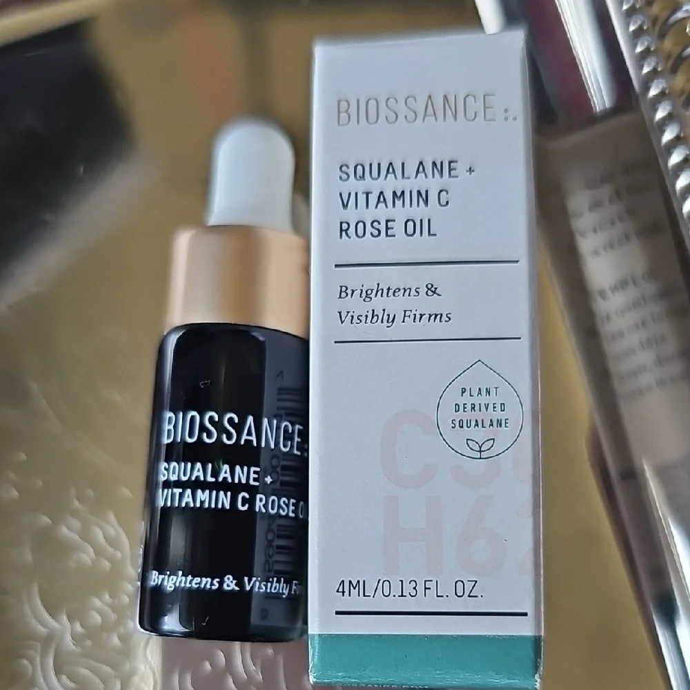 New Biossance Skincare Samples - Squalane + Peptide Phyto-Retinol Rose Oil Vit C